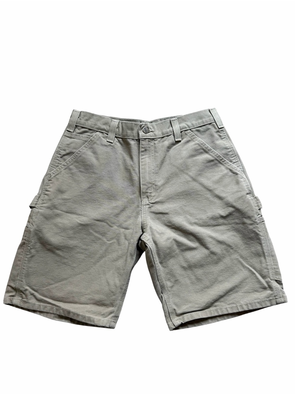 Carhartt Canvas Carpenter Short 10” Men’s 32 Tan Flat Front Utility Gorpcore